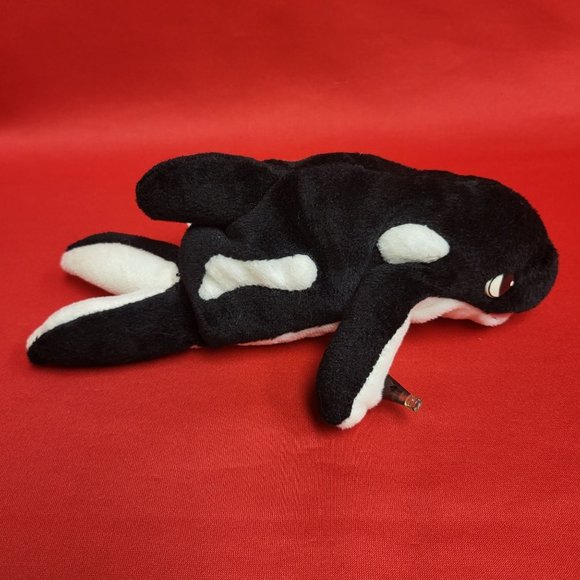 Coca Cola Whale With Coke Bottle Bean Bag Plush Stuff Toy 1997 - Picture 1 of 13